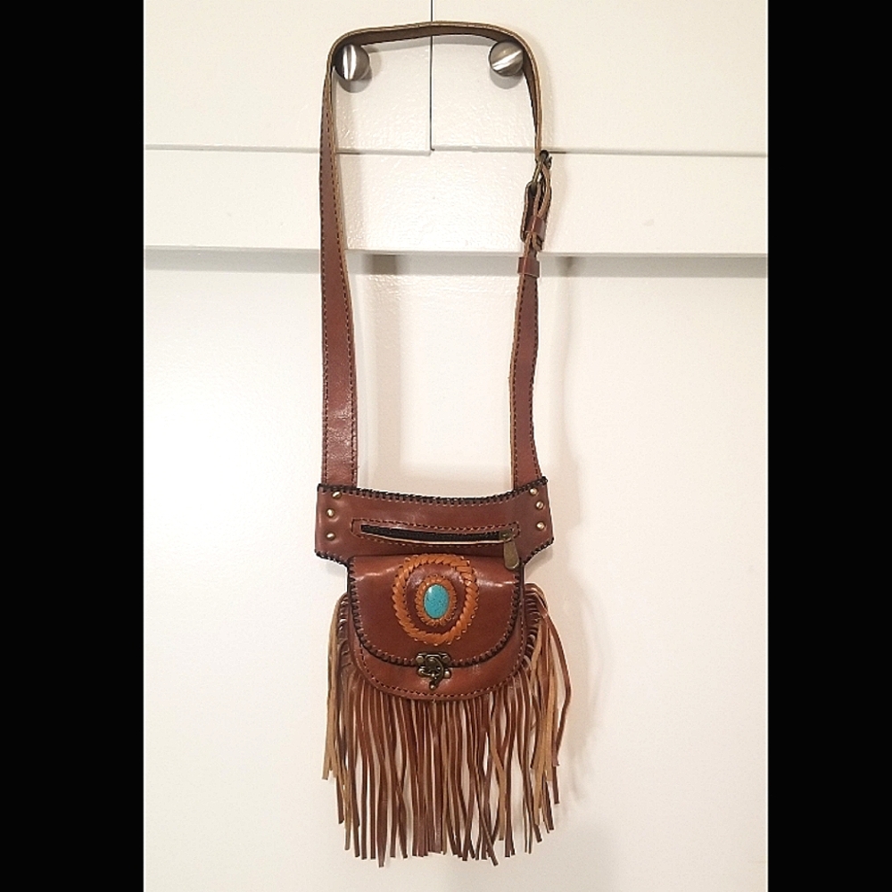 EUC Genuine Leather Boho Bag